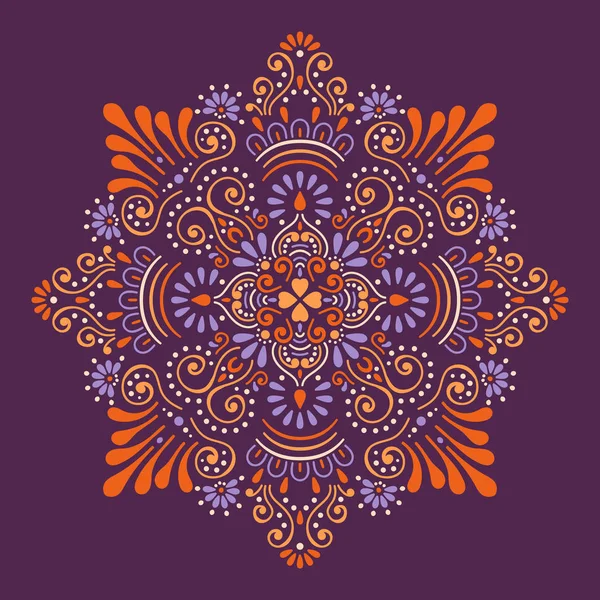 Vektör Hintli Mandala