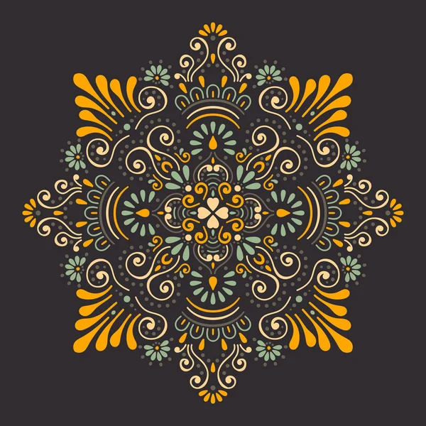 Vektör Hintli Mandala