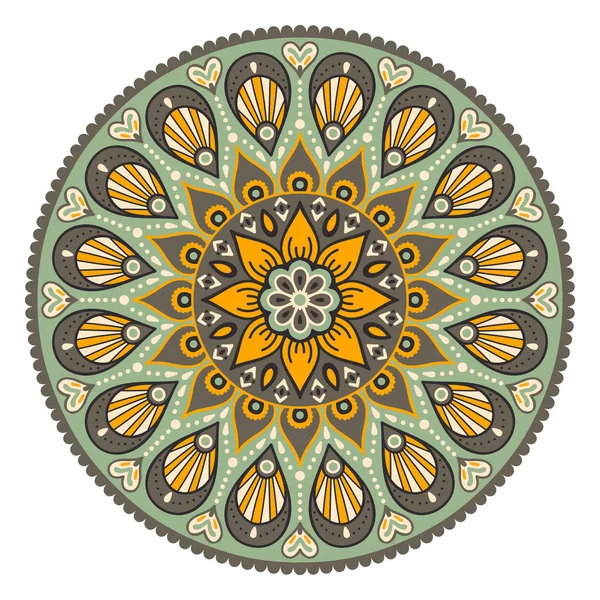 Vektör Hintli Mandala