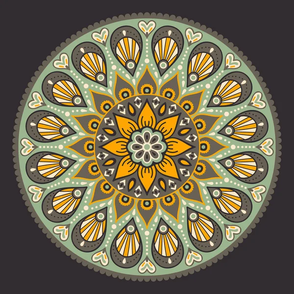 Vektör Hintli Mandala