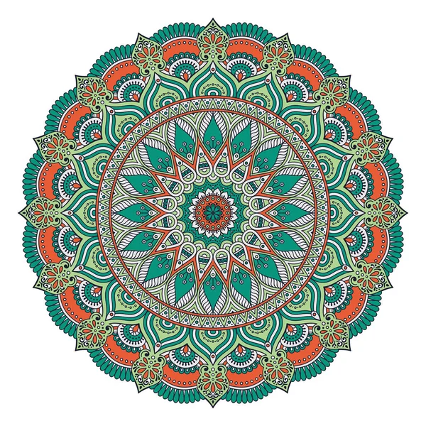 Vektorová indická Mandala — Stockový vektor