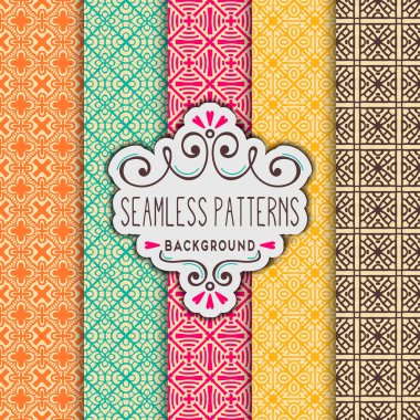 Etnik çiçek deseni