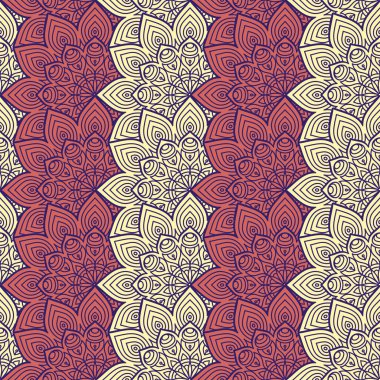 etnik çiçek seamless modeli