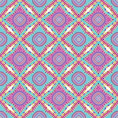 etnik çiçek seamless modeli