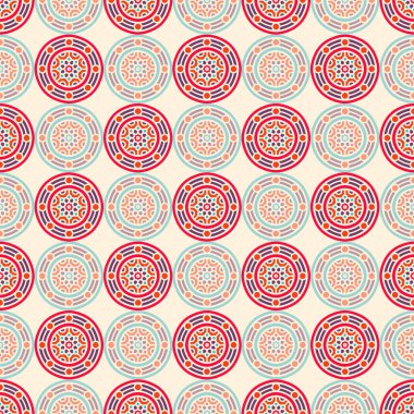 etnik çiçek seamless modeli