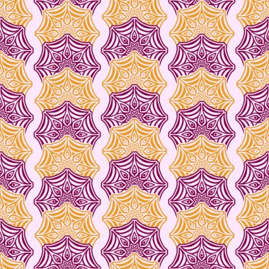 etnik çiçek seamless modeli