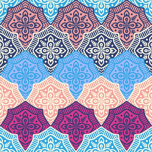 etnik çiçek seamless modeli