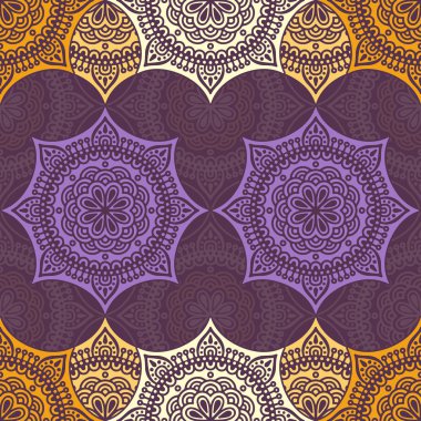 etnik çiçek seamless modeli