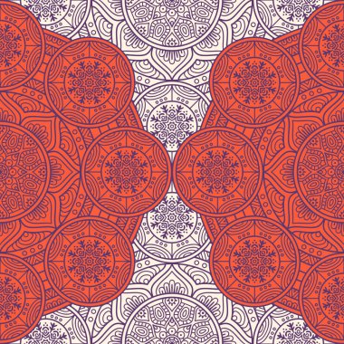 etnik çiçek seamless modeli