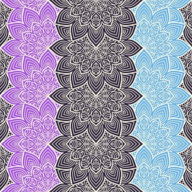 etnik çiçek seamless modeli