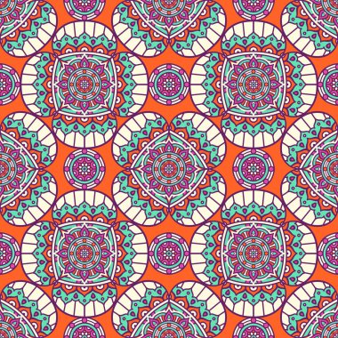 etnik çiçek seamless modeli