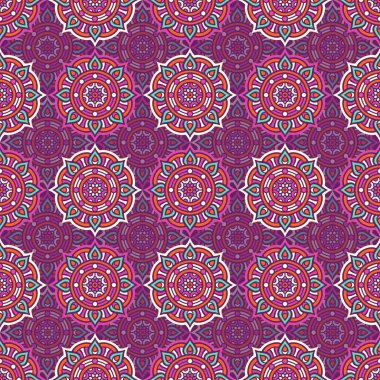 etnik çiçek seamless modeli