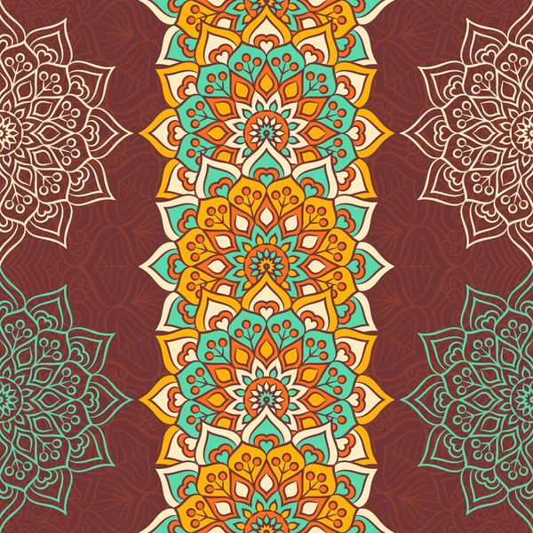 etnik çiçek seamless modeli