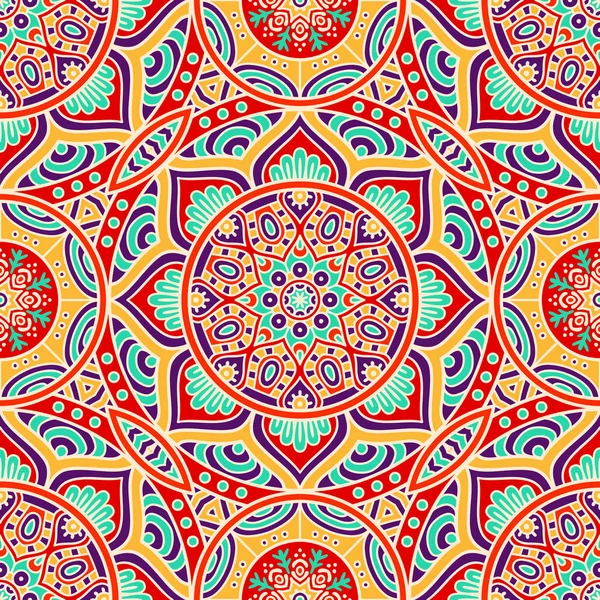 etnik çiçek seamless modeli