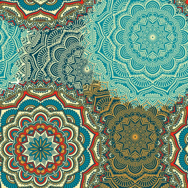 etnik çiçek seamless modeli