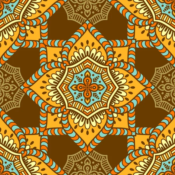 etnik çiçek seamless modeli