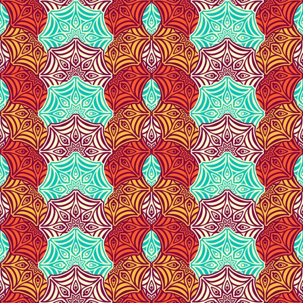 etnik çiçek seamless modeli