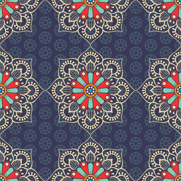 etnik çiçek seamless modeli