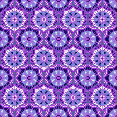 etnik çiçek seamless modeli