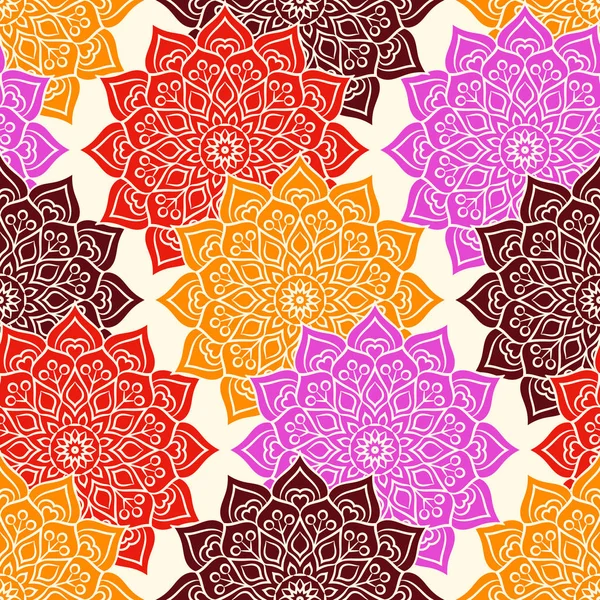 etnik çiçek seamless modeli