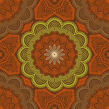 etnik çiçek seamless modeli