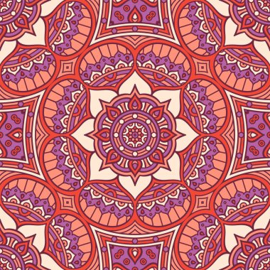 etnik çiçek seamless modeli