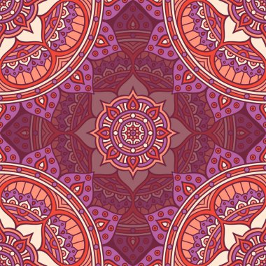 etnik çiçek seamless modeli