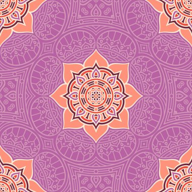 etnik çiçek seamless modeli