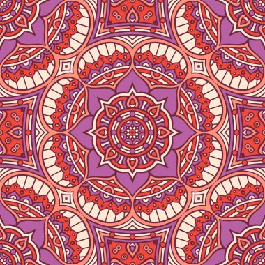 etnik çiçek seamless modeli