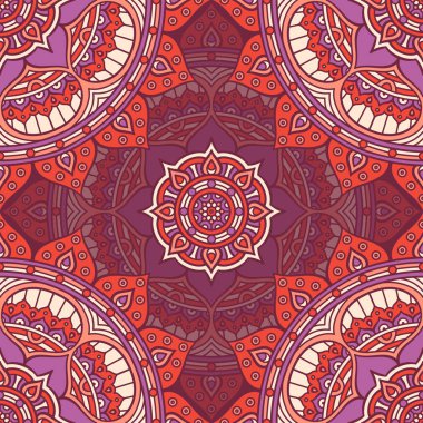 etnik çiçek seamless modeli