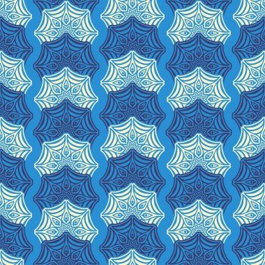 etnik çiçek seamless modeli