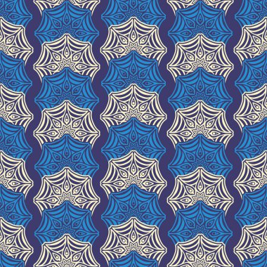 etnik çiçek seamless modeli