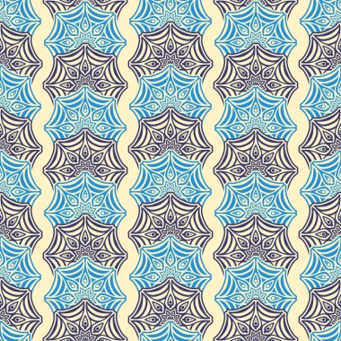 etnik çiçek seamless modeli