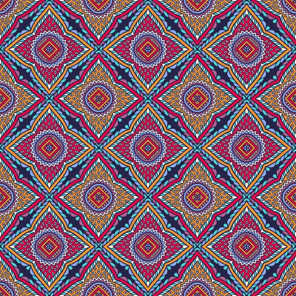 etnik çiçek seamless modeli