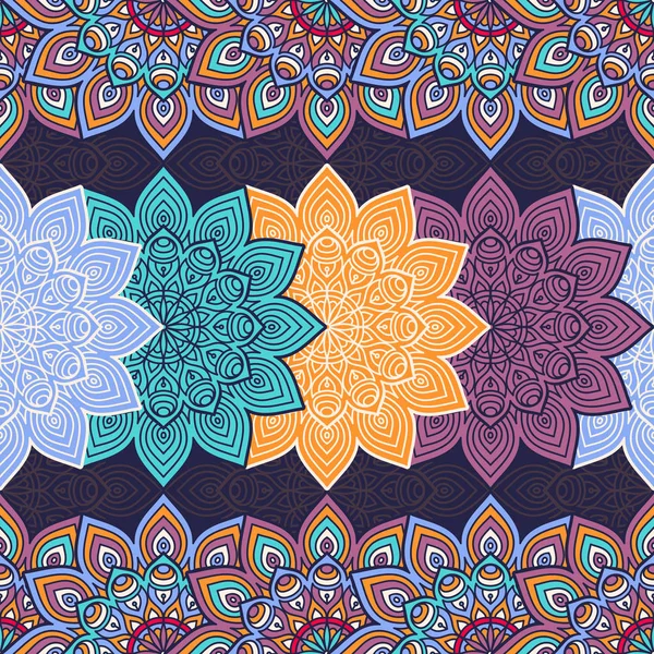 etnik çiçek seamless modeli