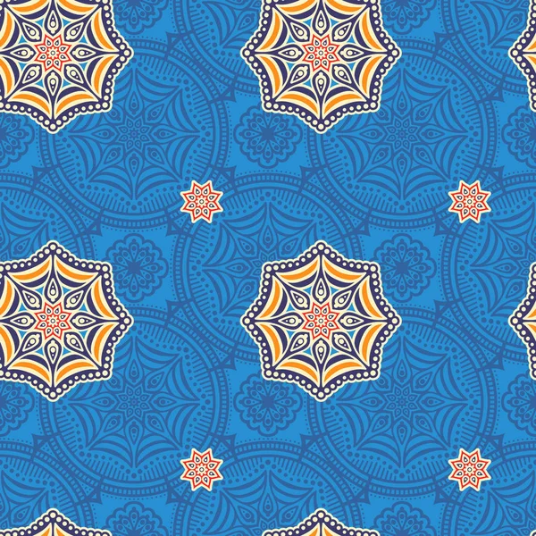 etnik çiçek seamless modeli