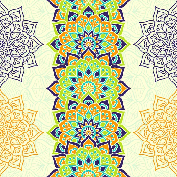 etnik çiçek seamless modeli