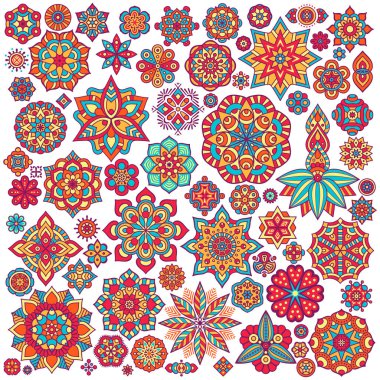 Vektör Hintli Mandala