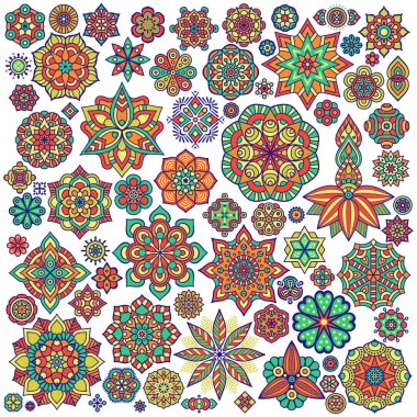 Vektör Hintli Mandala