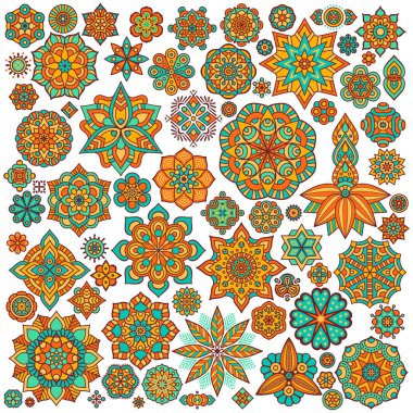 Vektör Hintli Mandala