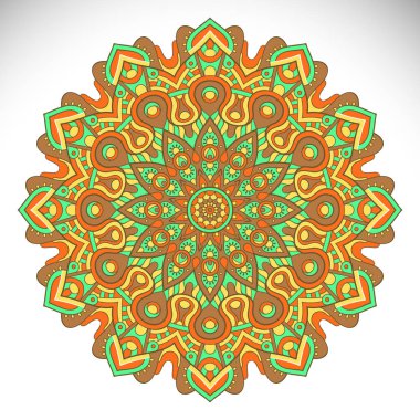 Vektör Hintli Mandala