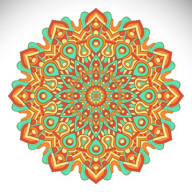 Vektör Hintli Mandala