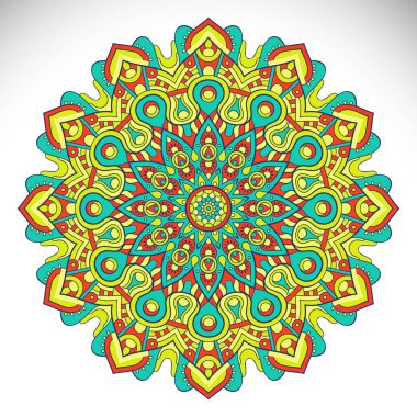 Vektör Hintli Mandala