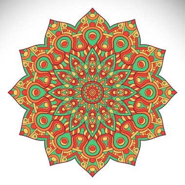 Vektör Hintli Mandala