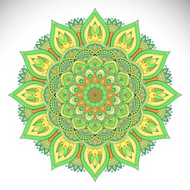 Vektör Hintli Mandala