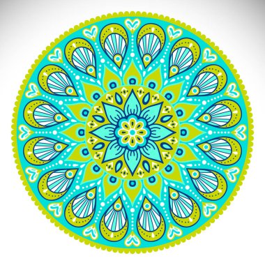 Vektör Hintli Mandala