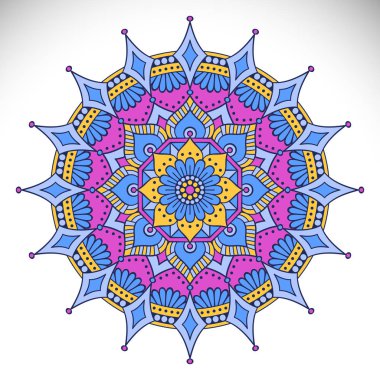 Vektör Hintli Mandala