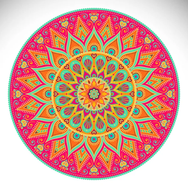 Vector indian Mandala — Stock Vector