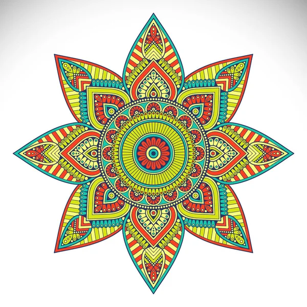 Mandala indien vecteur — Image vectorielle