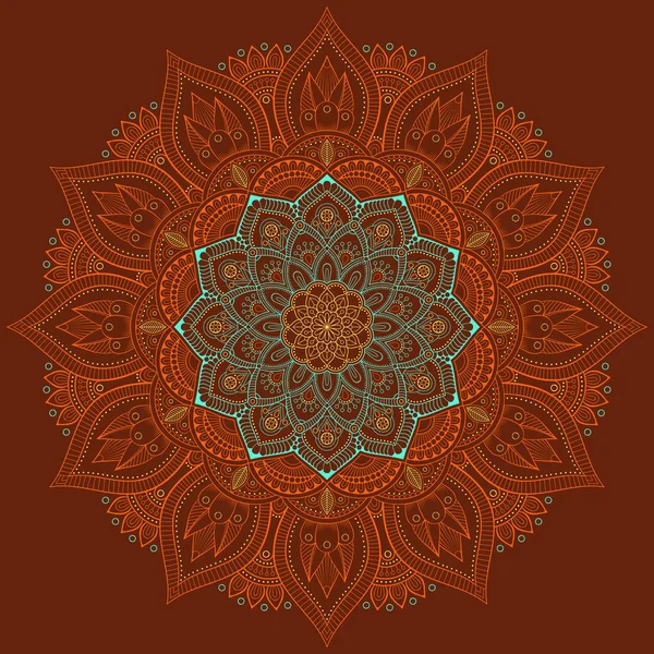 Vektör Hintli Mandala